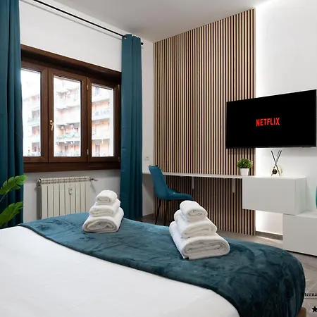 Gfc Eternal - 5min To Tiburtina Station Metrob, 2 Bathrooms, Terrace, A-c Apartmán